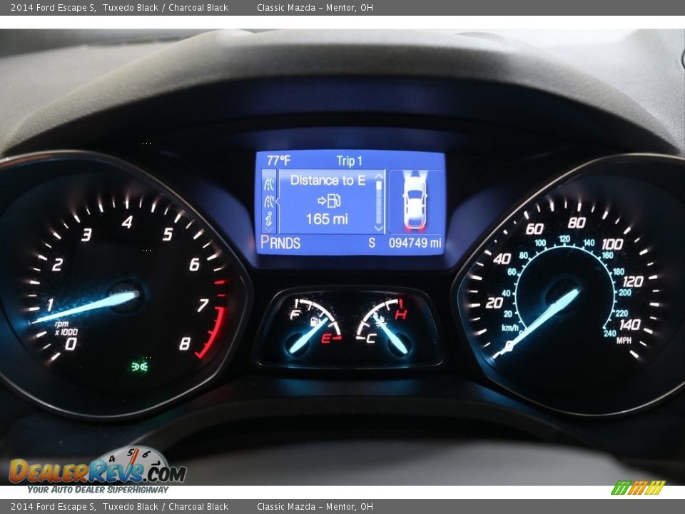 2014 Ford Escape S Tuxedo Black / Charcoal Black Photo #8