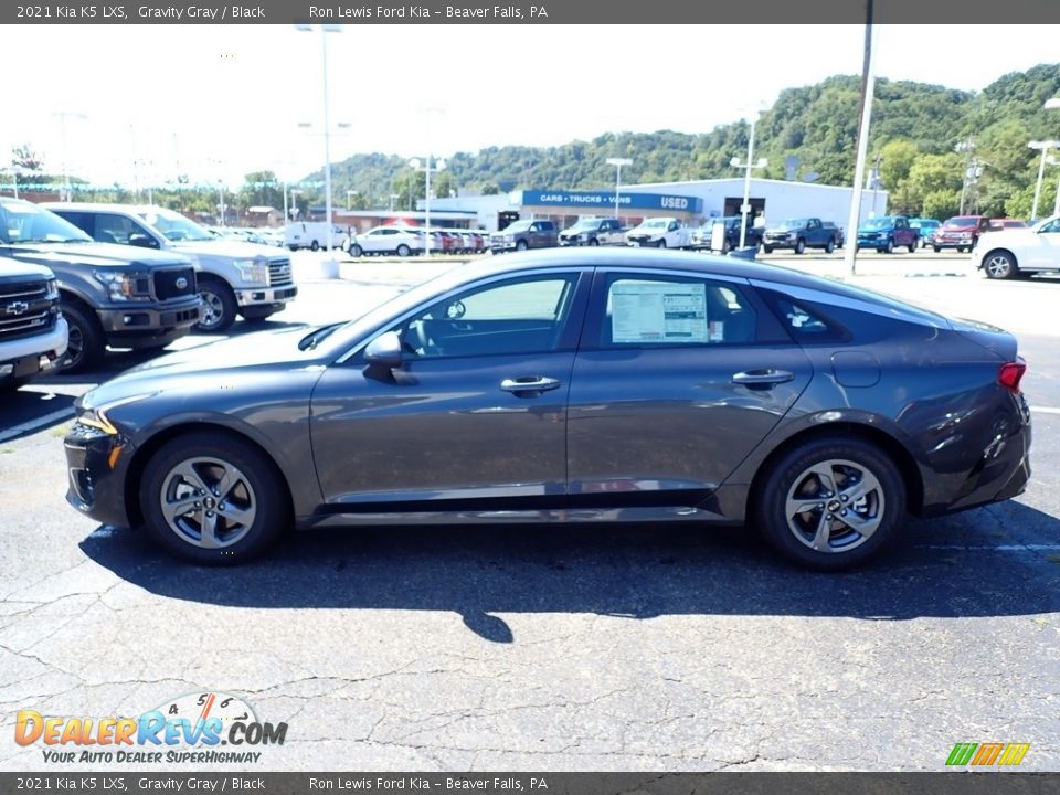 2021 Kia K5 LXS Gravity Gray / Black Photo #6