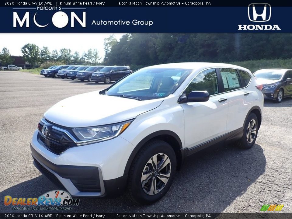 2020 Honda CR-V LX AWD Platinum White Pearl / Ivory Photo #1