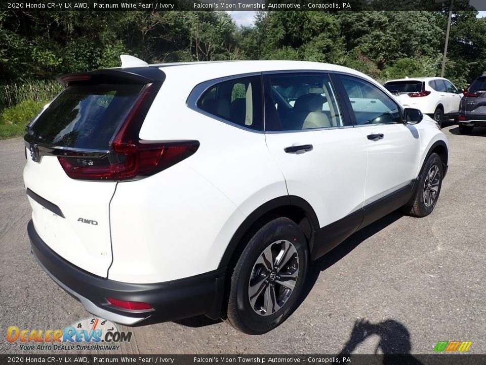 2020 Honda CR-V LX AWD Platinum White Pearl / Ivory Photo #4