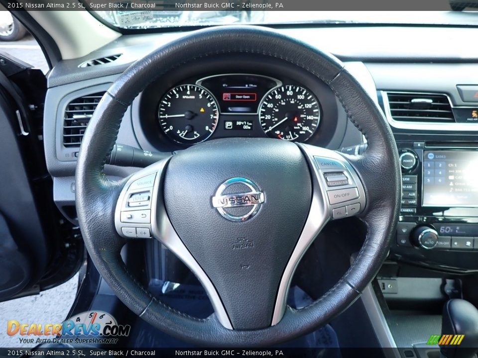 2015 Nissan Altima 2.5 SL Super Black / Charcoal Photo #24