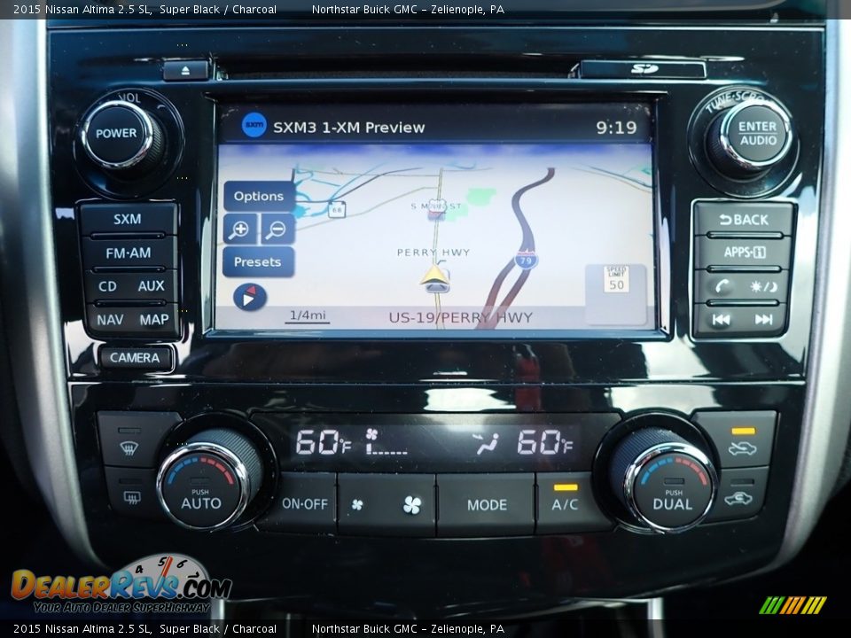2015 Nissan Altima 2.5 SL Super Black / Charcoal Photo #26