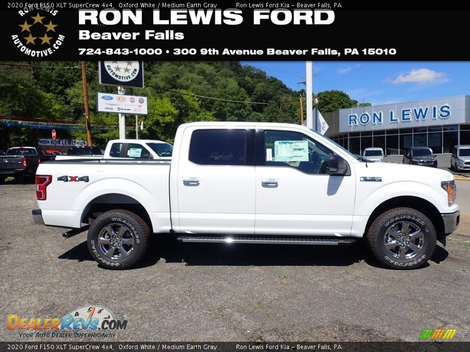 2020 Ford F150 XLT SuperCrew 4x4 Oxford White / Medium Earth Gray Photo #1