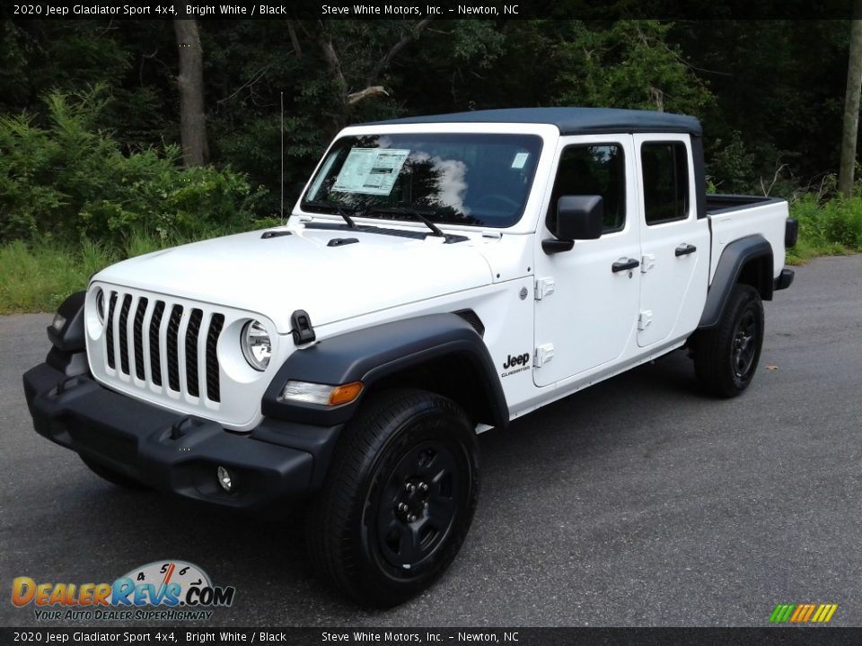 2020 Jeep Gladiator Sport 4x4 Bright White / Black Photo #2