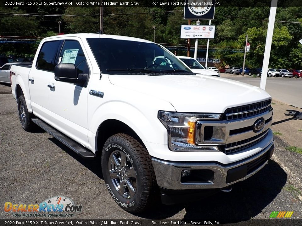 2020 Ford F150 XLT SuperCrew 4x4 Oxford White / Medium Earth Gray Photo #3