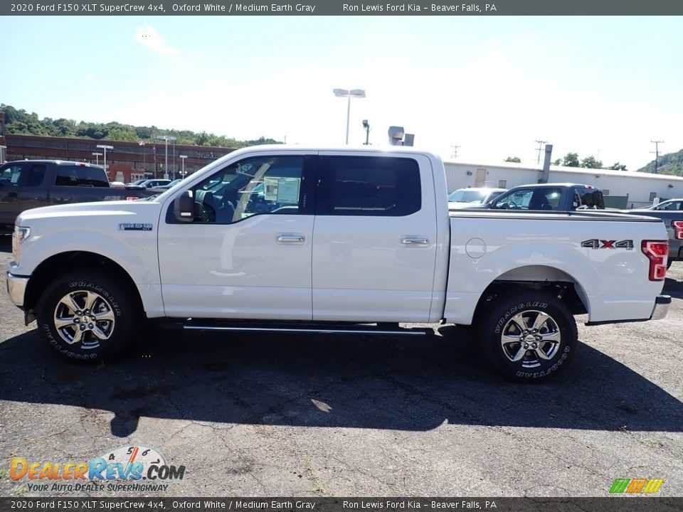 2020 Ford F150 XLT SuperCrew 4x4 Oxford White / Medium Earth Gray Photo #6