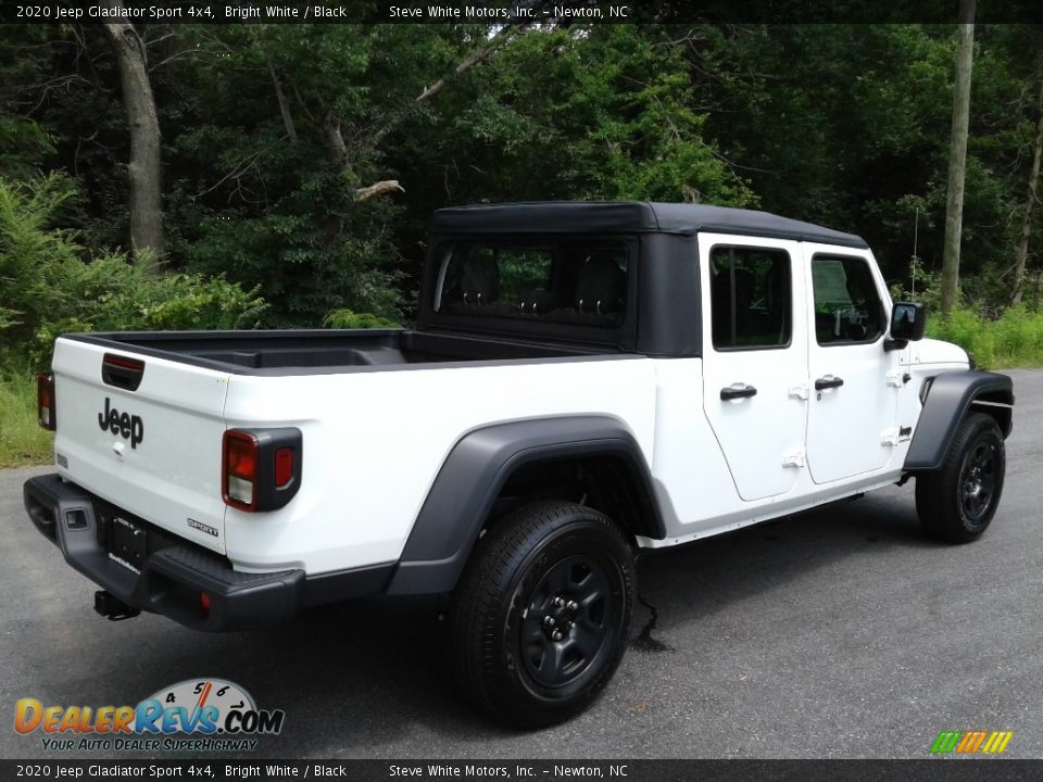 2020 Jeep Gladiator Sport 4x4 Bright White / Black Photo #6