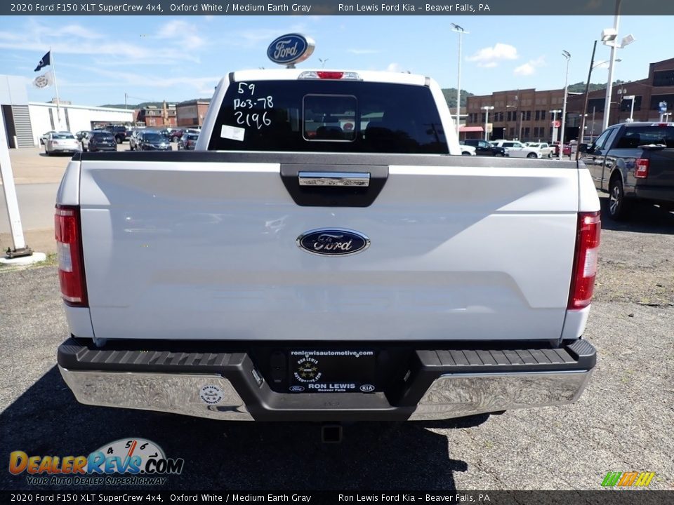 2020 Ford F150 XLT SuperCrew 4x4 Oxford White / Medium Earth Gray Photo #8