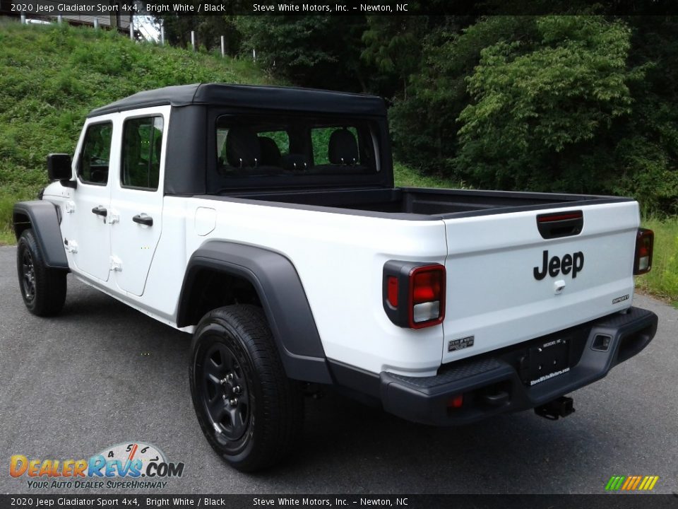 2020 Jeep Gladiator Sport 4x4 Bright White / Black Photo #9