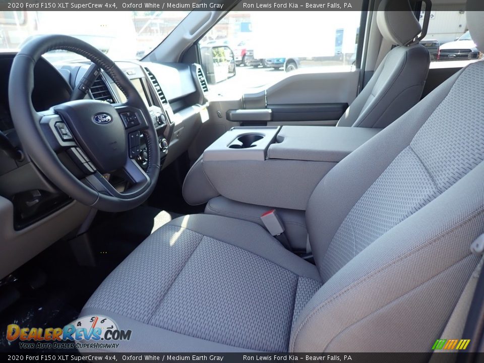 2020 Ford F150 XLT SuperCrew 4x4 Oxford White / Medium Earth Gray Photo #14