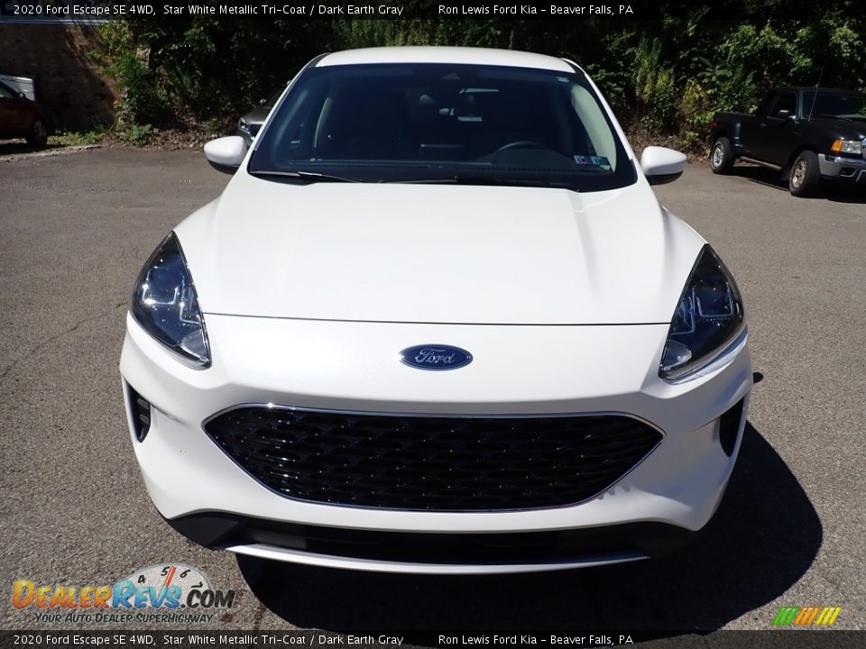 2020 Ford Escape SE 4WD Star White Metallic Tri-Coat / Dark Earth Gray Photo #4