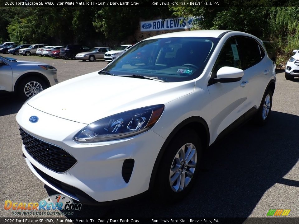 2020 Ford Escape SE 4WD Star White Metallic Tri-Coat / Dark Earth Gray Photo #5