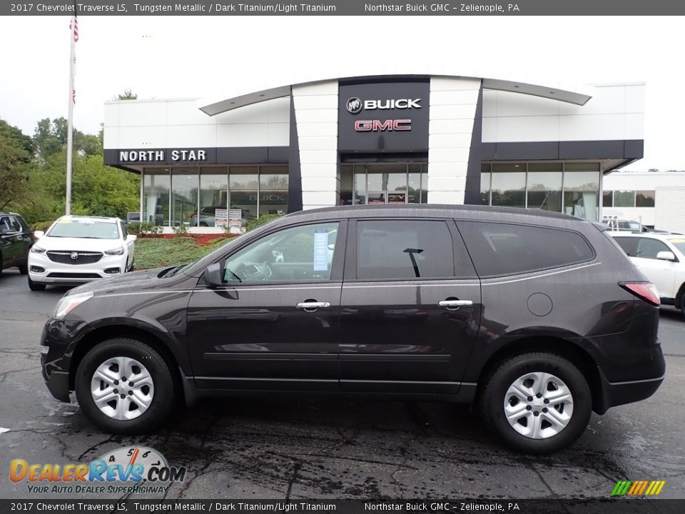2017 Chevrolet Traverse LS Tungsten Metallic / Dark Titanium/Light Titanium Photo #13