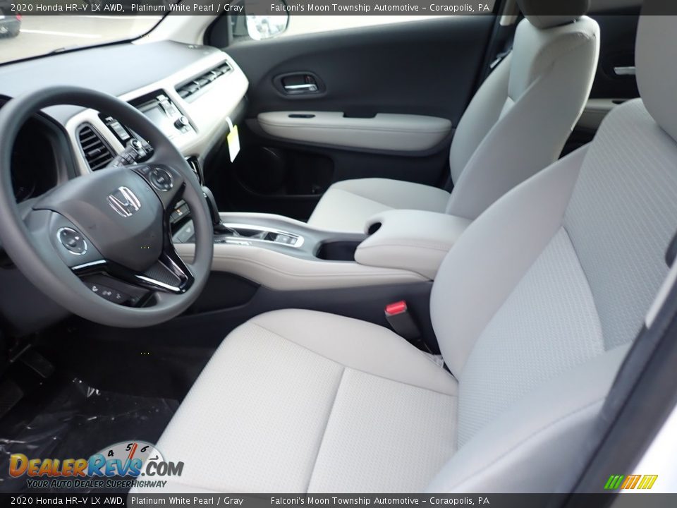 2020 Honda HR-V LX AWD Platinum White Pearl / Gray Photo #9