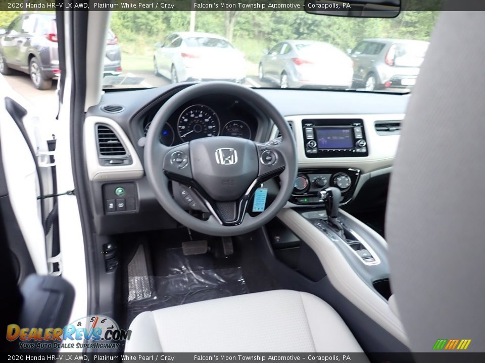 2020 Honda HR-V LX AWD Platinum White Pearl / Gray Photo #11