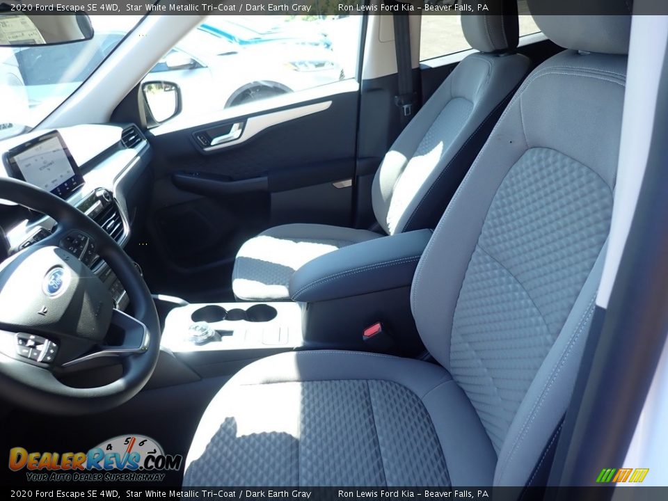 2020 Ford Escape SE 4WD Star White Metallic Tri-Coat / Dark Earth Gray Photo #13