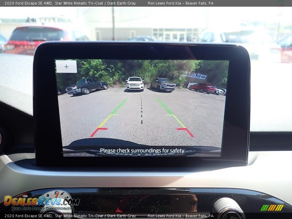 2020 Ford Escape SE 4WD Star White Metallic Tri-Coat / Dark Earth Gray Photo #18