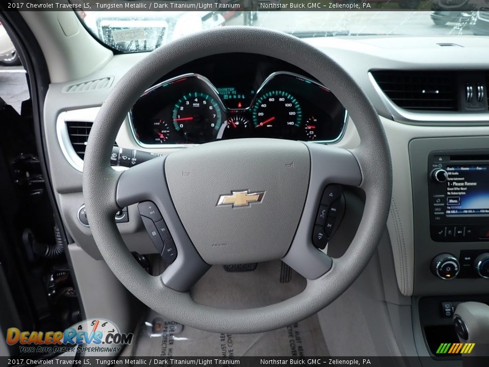 2017 Chevrolet Traverse LS Tungsten Metallic / Dark Titanium/Light Titanium Photo #25