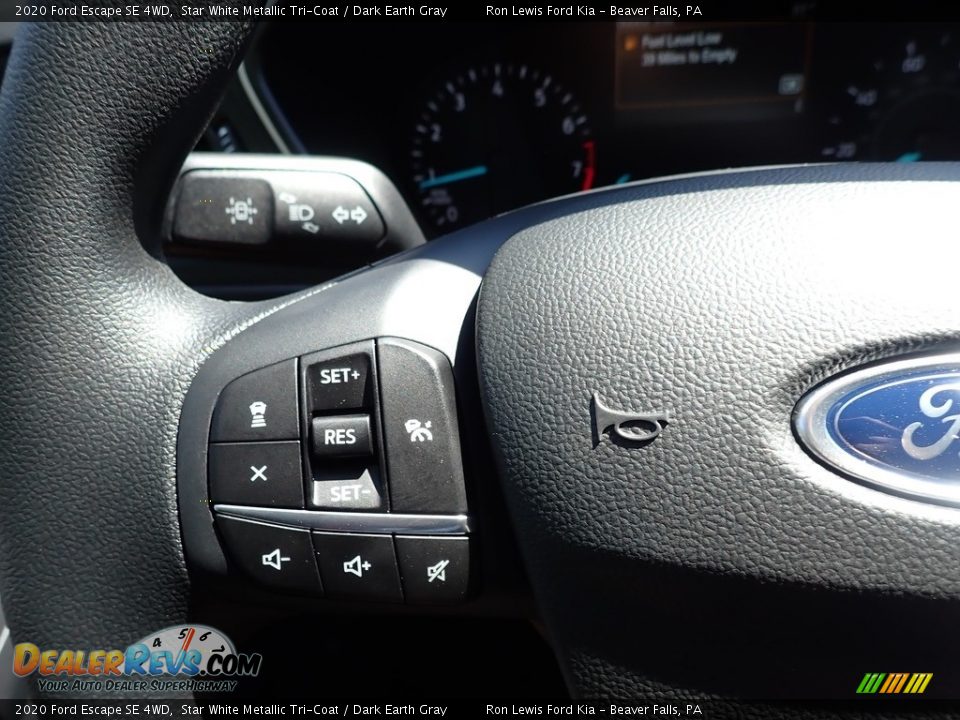 2020 Ford Escape SE 4WD Star White Metallic Tri-Coat / Dark Earth Gray Photo #21