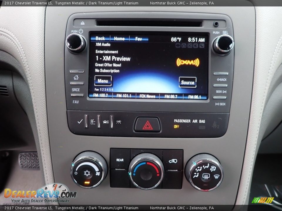 2017 Chevrolet Traverse LS Tungsten Metallic / Dark Titanium/Light Titanium Photo #26