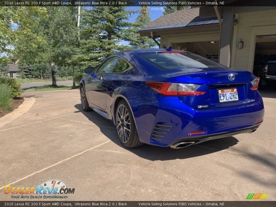 2016 Lexus RC 300 F Sport AWD Coupe Ultrasonic Blue Mica 2.0 / Black Photo #9