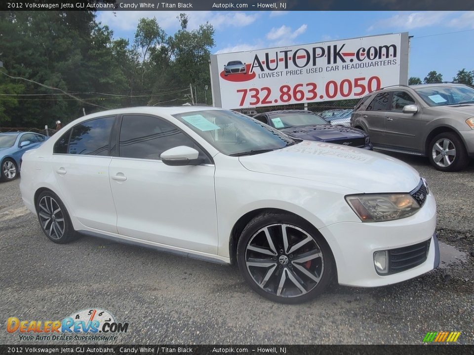 2012 Volkswagen Jetta GLI Autobahn Candy White / Titan Black Photo #1