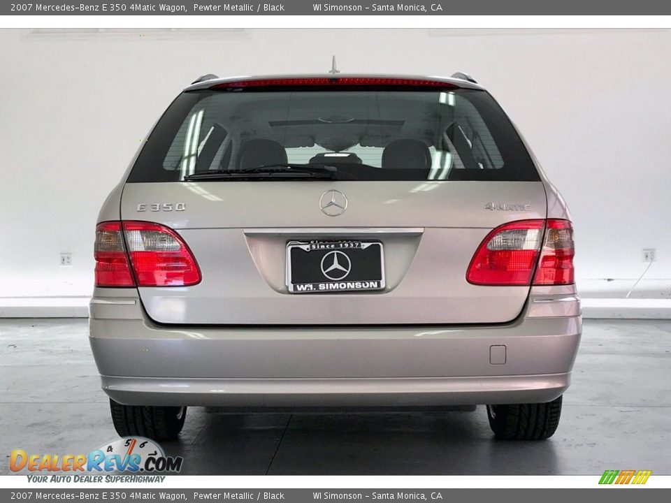 2007 Mercedes-Benz E 350 4Matic Wagon Pewter Metallic / Black Photo #3