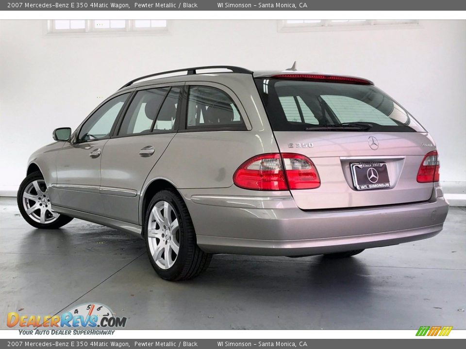 2007 Mercedes-Benz E 350 4Matic Wagon Pewter Metallic / Black Photo #10