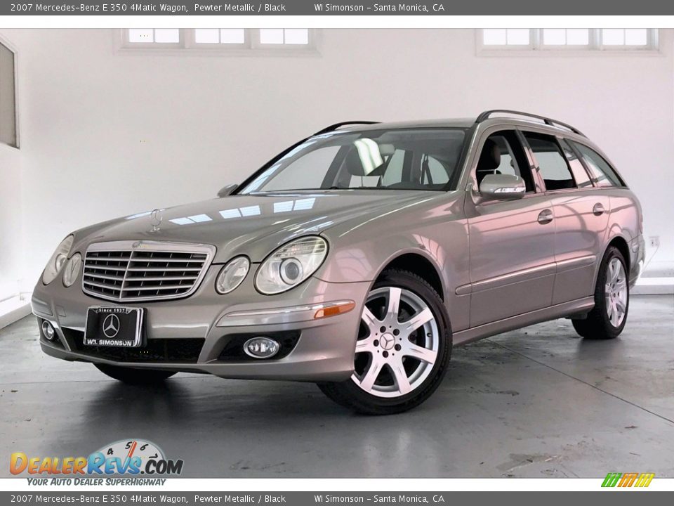 2007 Mercedes-Benz E 350 4Matic Wagon Pewter Metallic / Black Photo #12