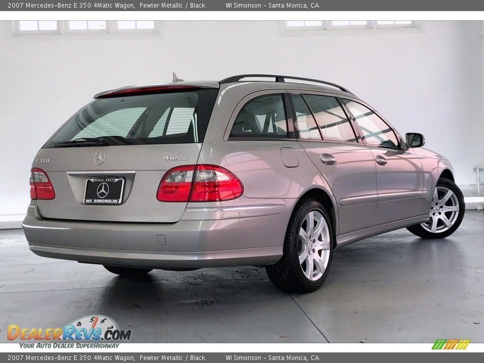 2007 Mercedes-Benz E 350 4Matic Wagon Pewter Metallic / Black Photo #16