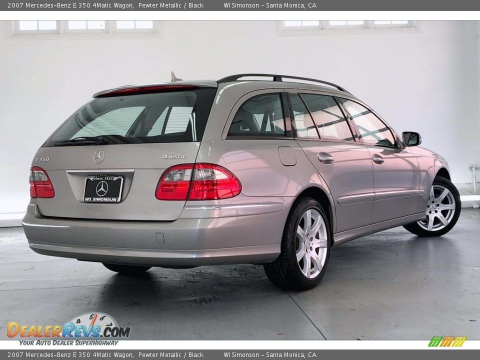 2007 Mercedes-Benz E 350 4Matic Wagon Pewter Metallic / Black Photo #16