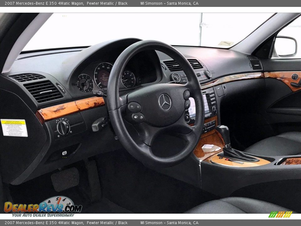 2007 Mercedes-Benz E 350 4Matic Wagon Pewter Metallic / Black Photo #21