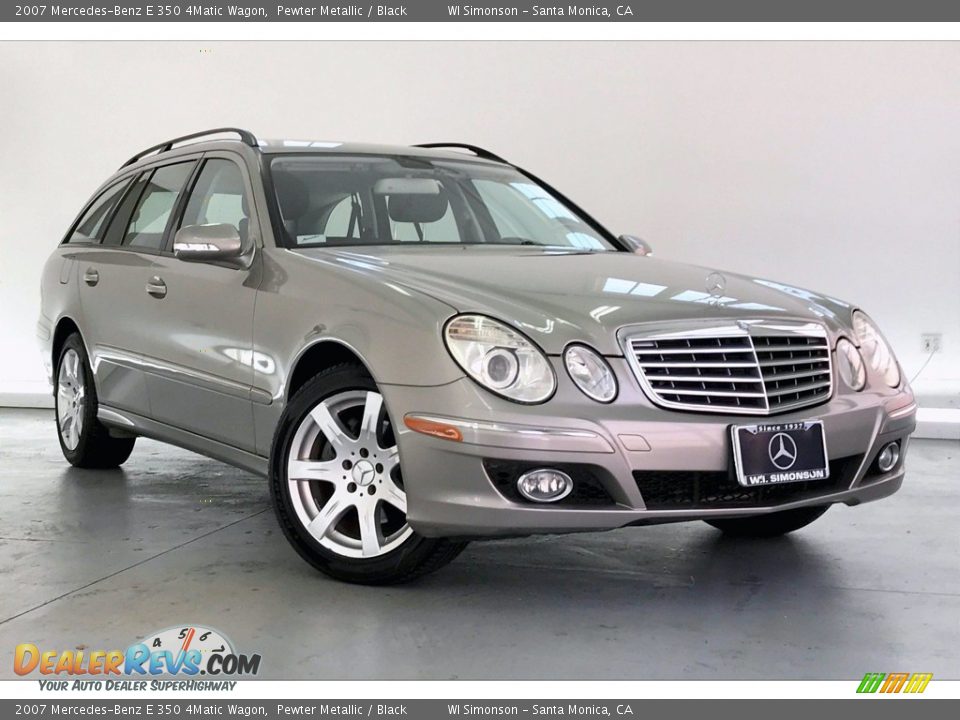 2007 Mercedes-Benz E 350 4Matic Wagon Pewter Metallic / Black Photo #33