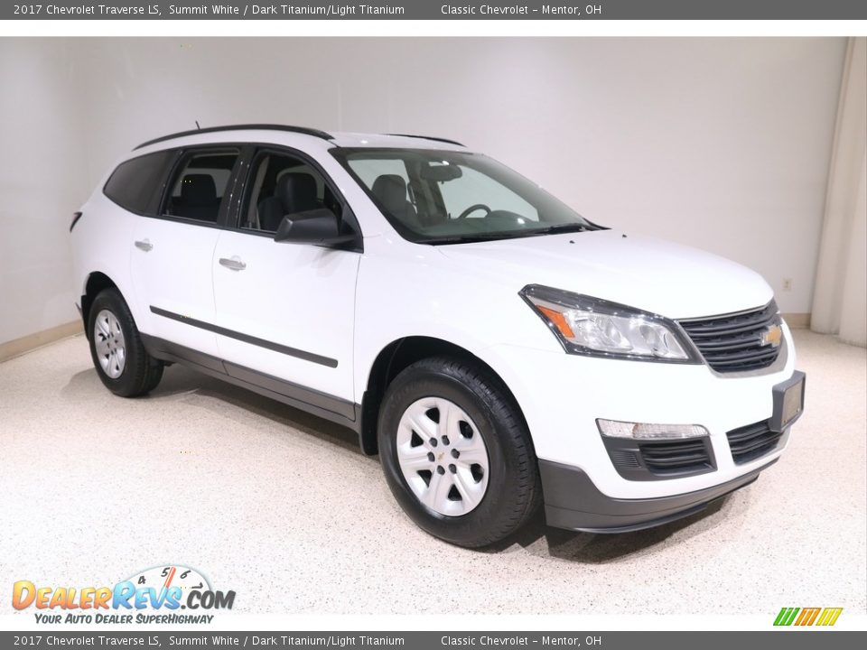 2017 Chevrolet Traverse LS Summit White / Dark Titanium/Light Titanium Photo #1