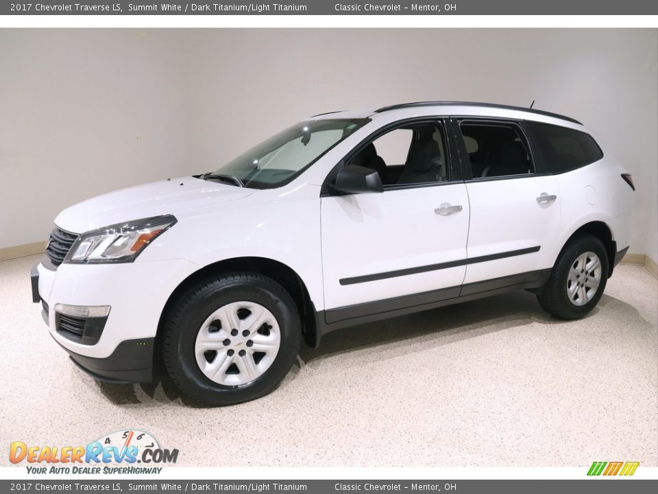 2017 Chevrolet Traverse LS Summit White / Dark Titanium/Light Titanium Photo #3