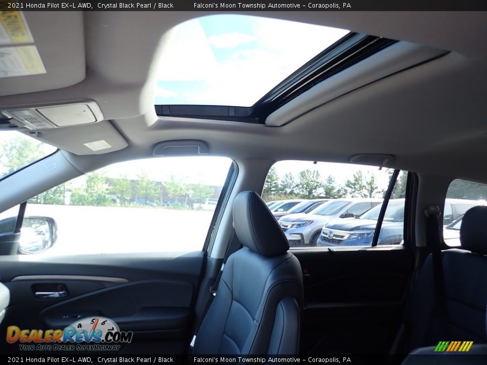 2021 Honda Pilot EX-L AWD Crystal Black Pearl / Black Photo #14