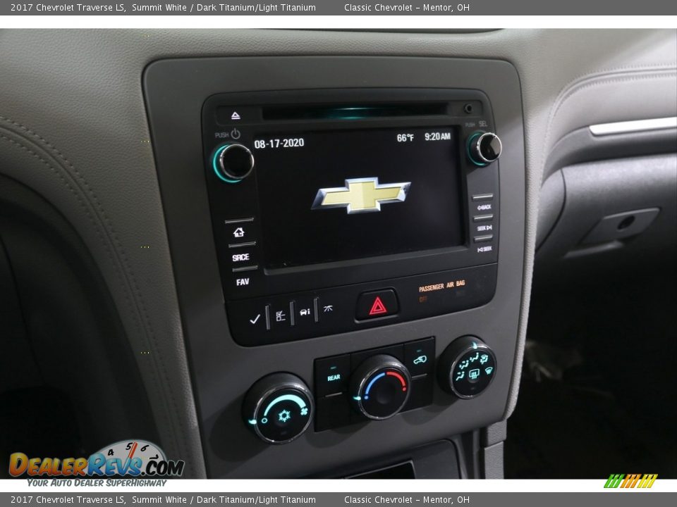 2017 Chevrolet Traverse LS Summit White / Dark Titanium/Light Titanium Photo #9