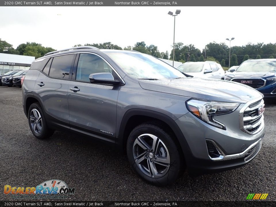 2020 GMC Terrain SLT AWD Satin Steel Metallic / Jet Black Photo #3