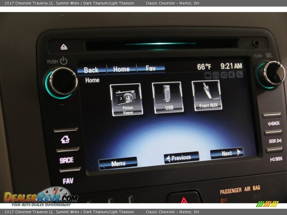 2017 Chevrolet Traverse LS Summit White / Dark Titanium/Light Titanium Photo #11