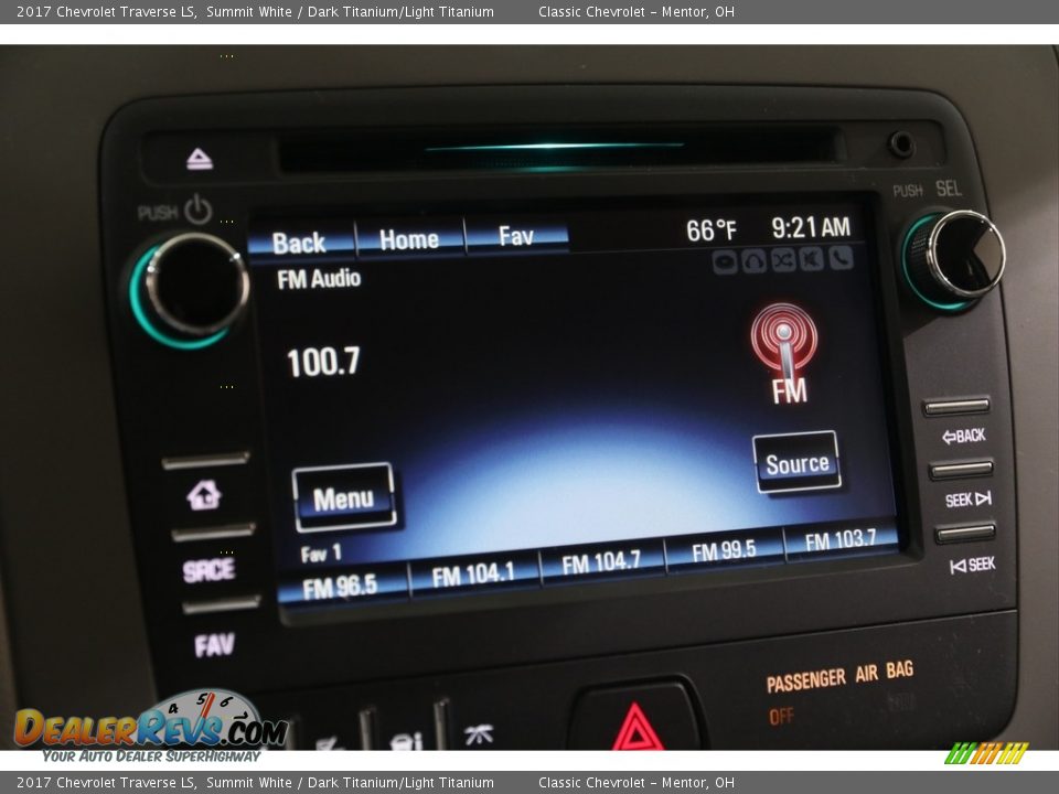 2017 Chevrolet Traverse LS Summit White / Dark Titanium/Light Titanium Photo #13