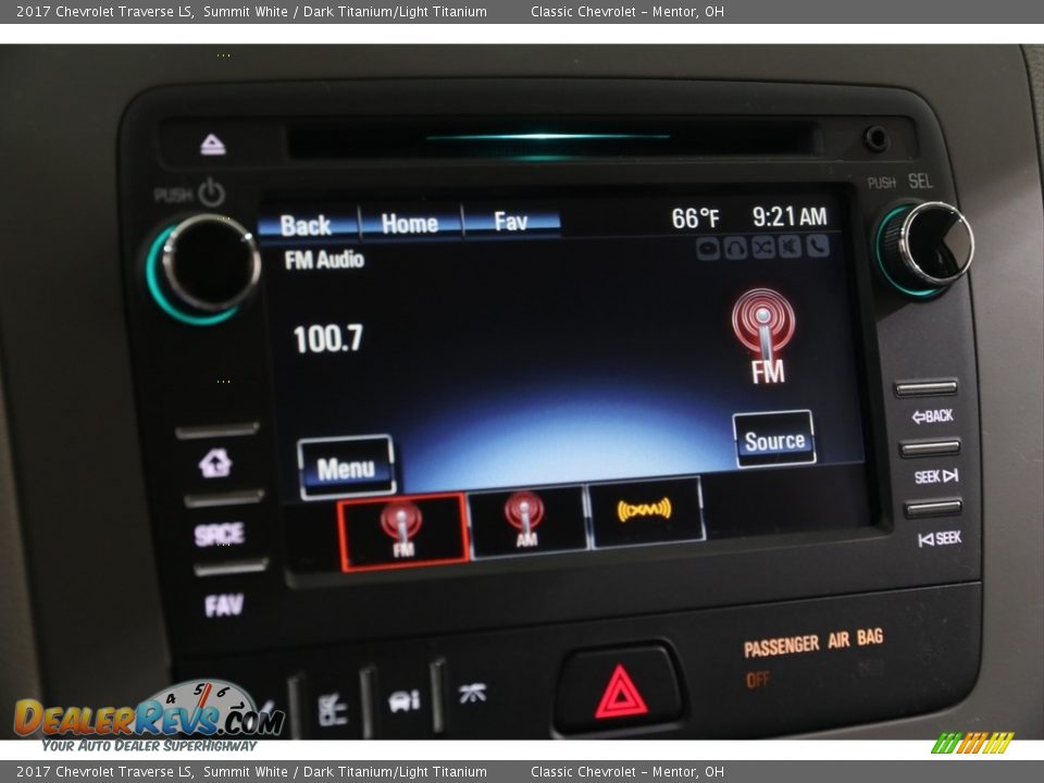2017 Chevrolet Traverse LS Summit White / Dark Titanium/Light Titanium Photo #14