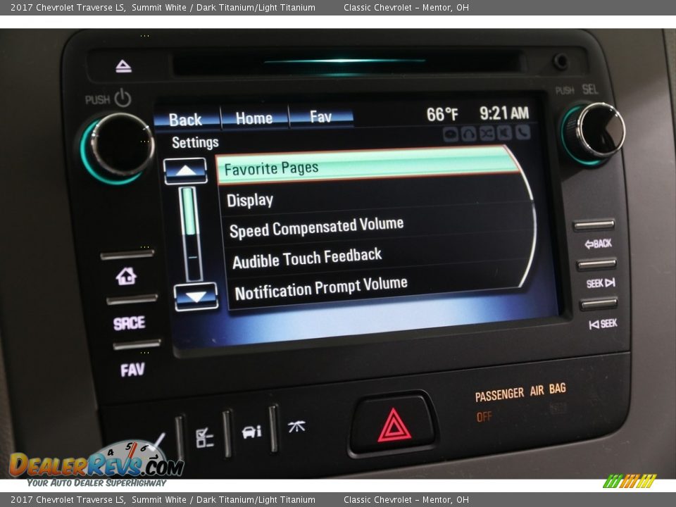 2017 Chevrolet Traverse LS Summit White / Dark Titanium/Light Titanium Photo #15