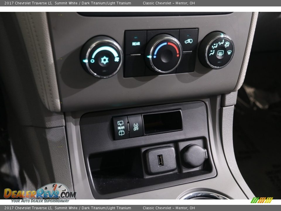 2017 Chevrolet Traverse LS Summit White / Dark Titanium/Light Titanium Photo #16