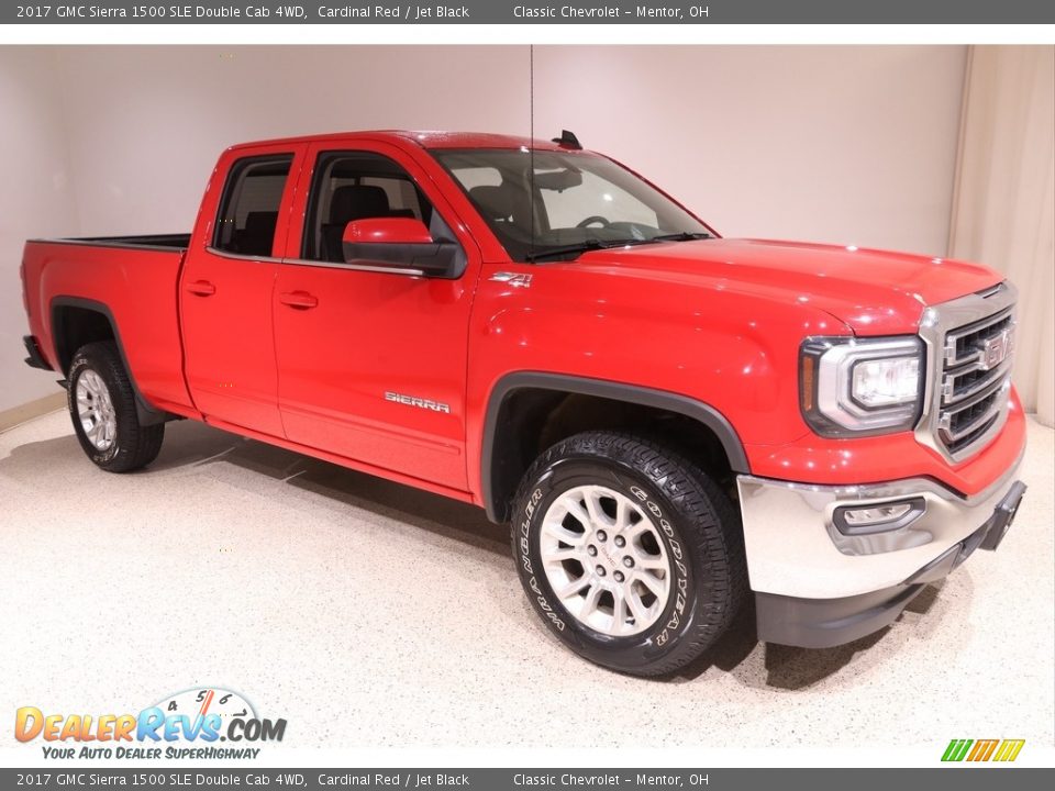 2017 GMC Sierra 1500 SLE Double Cab 4WD Cardinal Red / Jet Black Photo #1