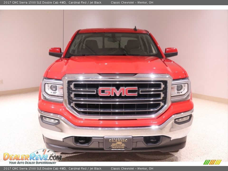 2017 GMC Sierra 1500 SLE Double Cab 4WD Cardinal Red / Jet Black Photo #2