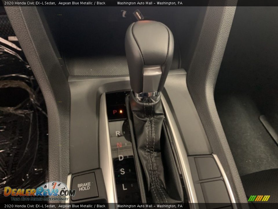 2020 Honda Civic EX-L Sedan Aegean Blue Metallic / Black Photo #18