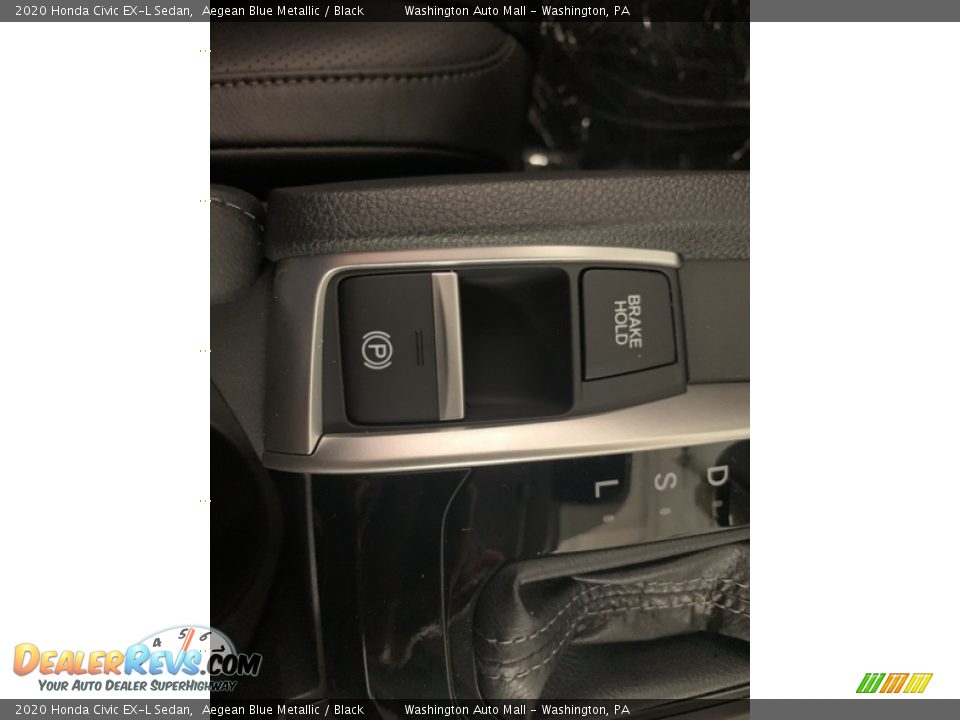 2020 Honda Civic EX-L Sedan Aegean Blue Metallic / Black Photo #19