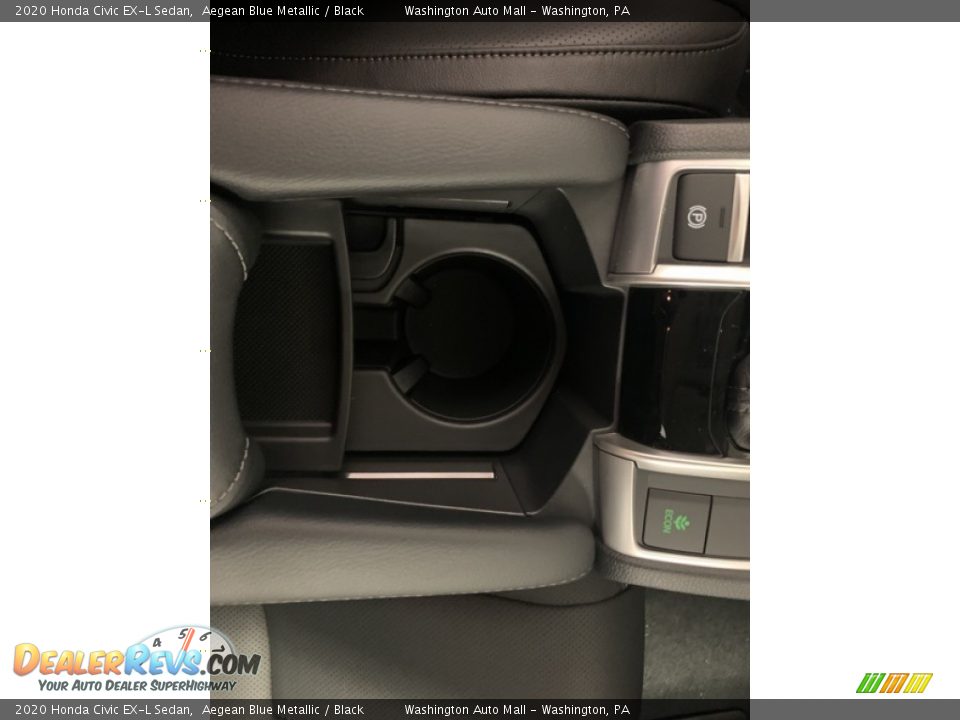 2020 Honda Civic EX-L Sedan Aegean Blue Metallic / Black Photo #21