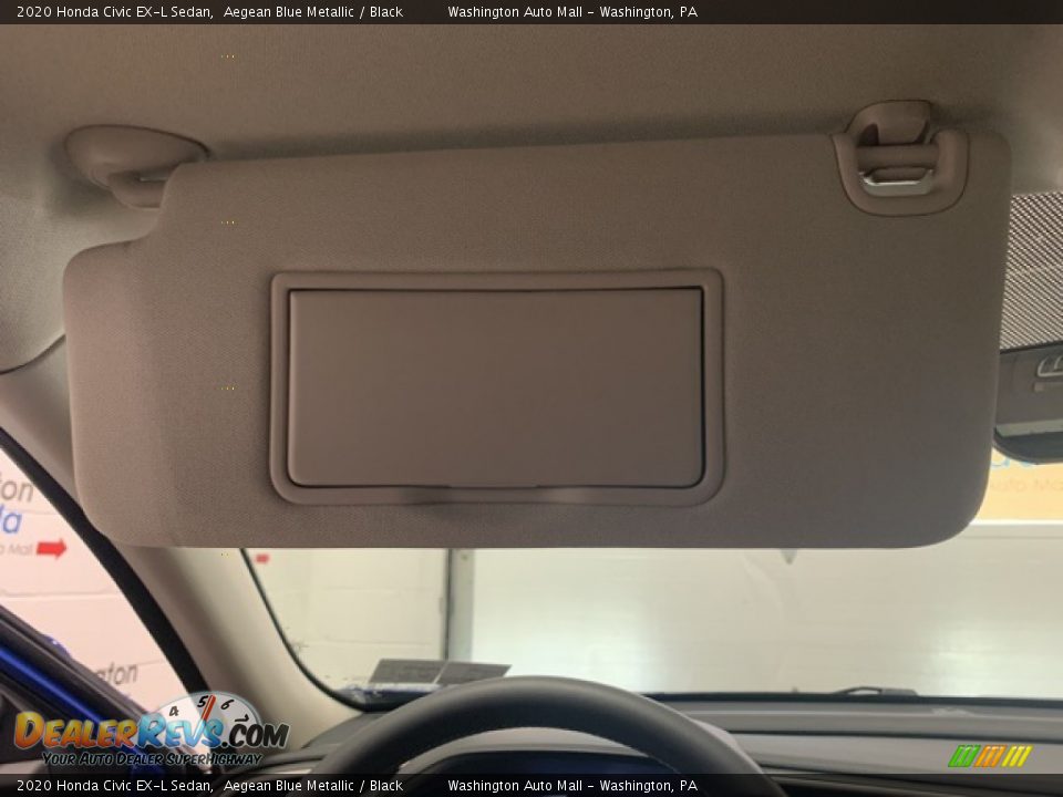 2020 Honda Civic EX-L Sedan Aegean Blue Metallic / Black Photo #22