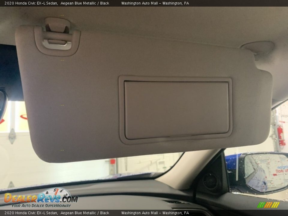 2020 Honda Civic EX-L Sedan Aegean Blue Metallic / Black Photo #24